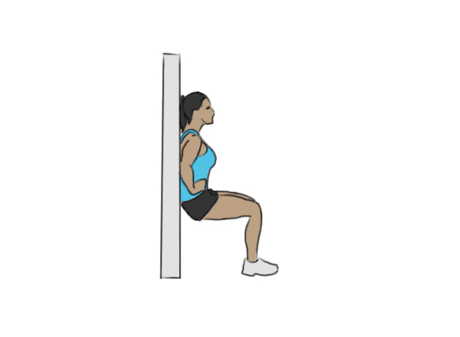 Chaise (iso squat)