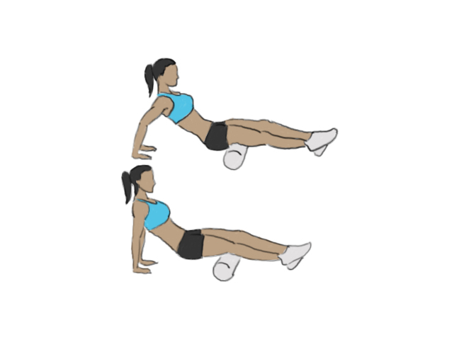 Massage des ischios au rouleau