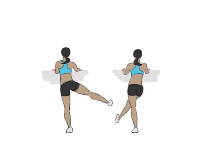 Leg swings de côté