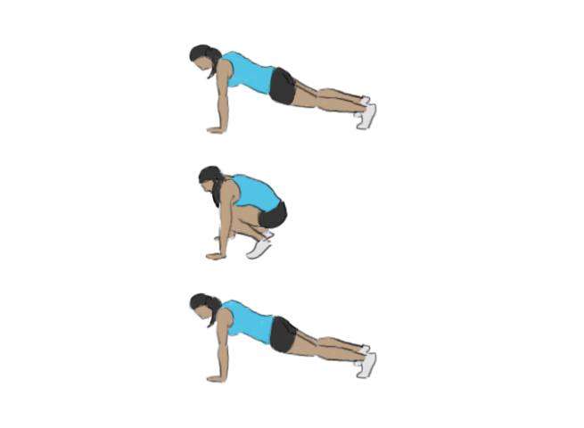 Alpiniste pieds joints