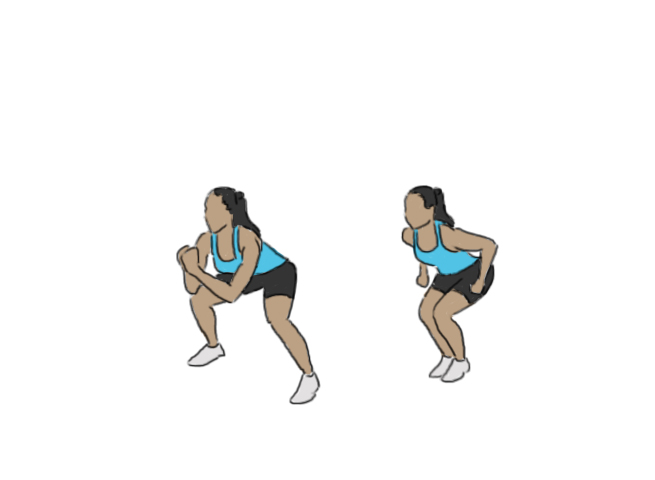 Squat joint / écarté