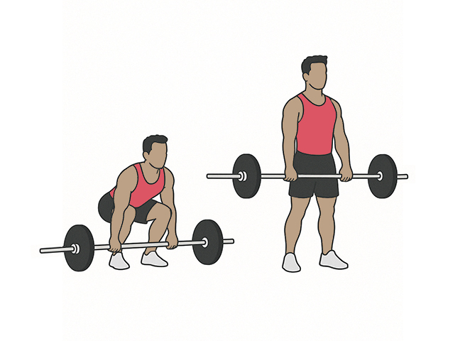 Deadlift à la barre