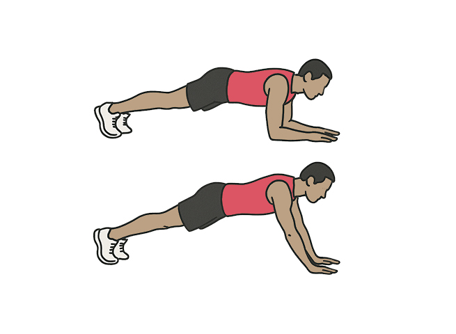 Extension triceps au sol