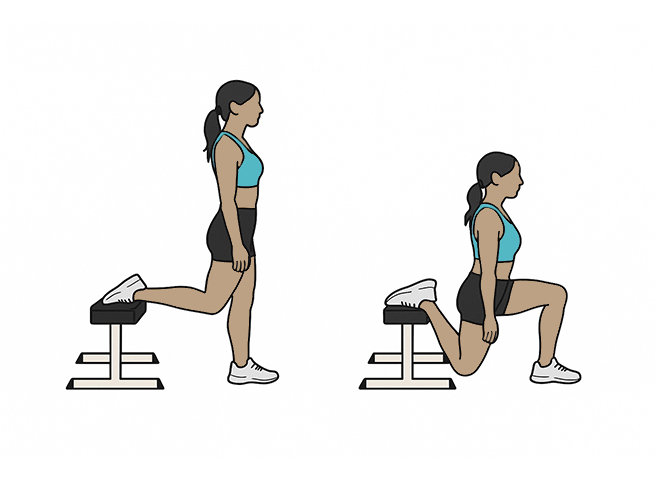 Squat bulgare (sans charge)