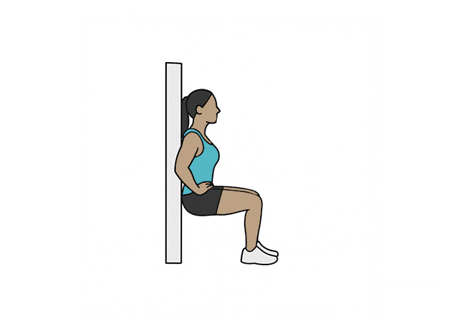 Chaise (iso squat)