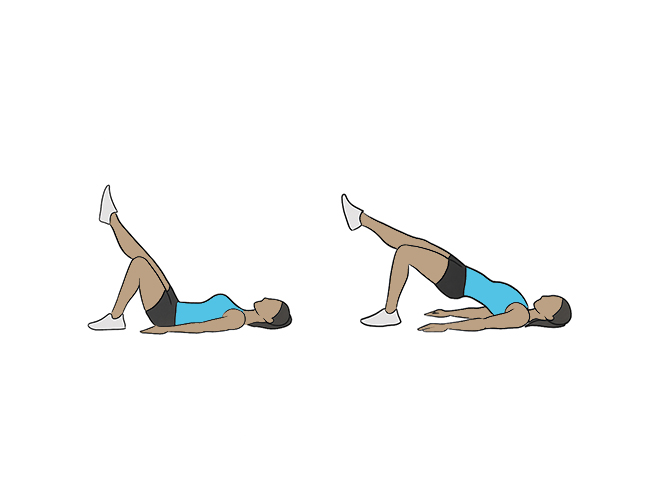 Soulevé de fesses à une jambe