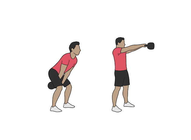 Swing avec kettlebell