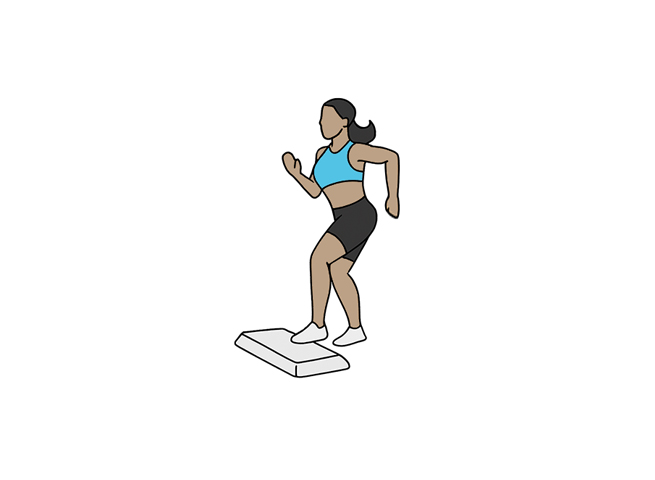 Course sur petit banc