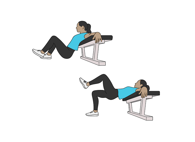 Hip thrust à une jambe sans charge