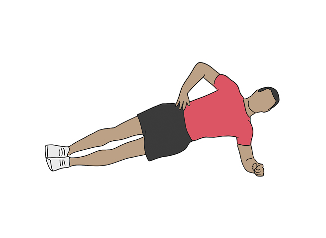 Gainage sur le côté