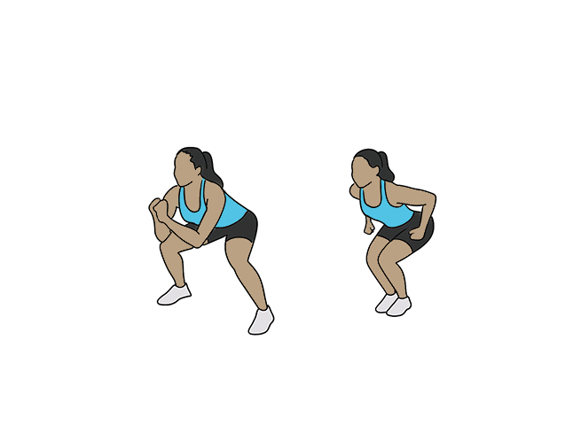 Squat joint / écarté
