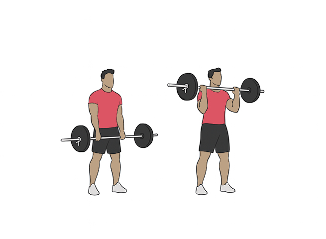 Curl inversé à la barre