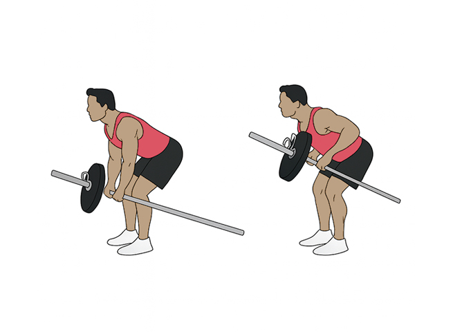 Tirage à la barre en T