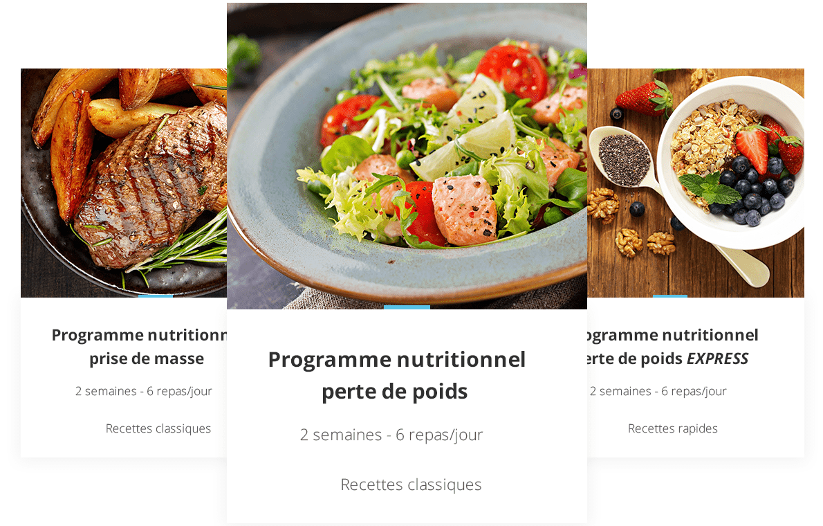 Nos plans nutritionnels